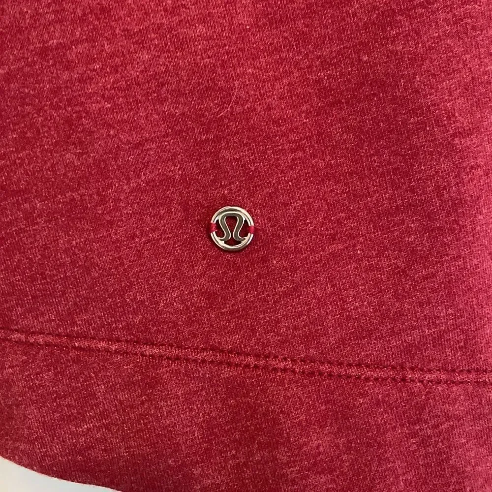 Lululemon Maroon Long Sleeve Full Zip Hooded Jacket Size 6